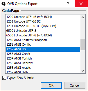  Export Configuration 