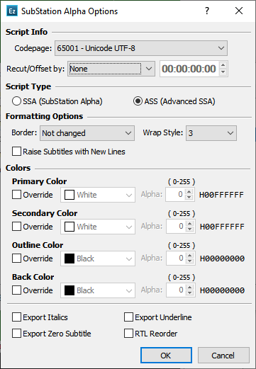  Substation Alpha Config Dialog