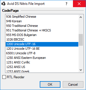  Import Configuration