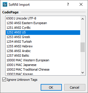  Import SoftNI import configuration