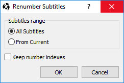  Renumber Subtitles